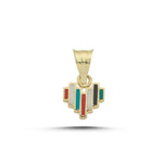 Load image into Gallery viewer, 14ct Mineli Design Heart Gold Pendant (Chain Not Included)