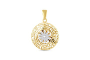 14ct Labirent Design Gold Pendant (Chain Not Included)