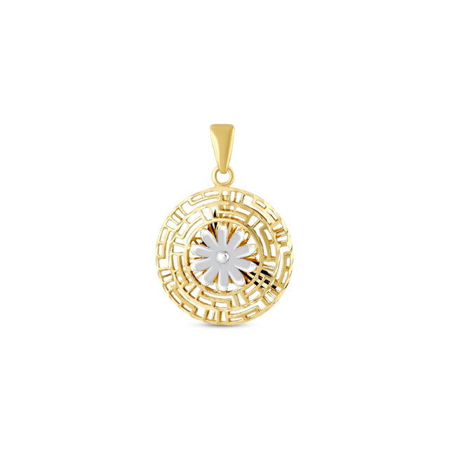 14ct Labirent Design Gold Pendant (Chain Not Included)