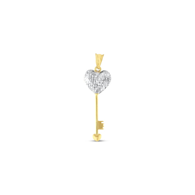 14ct Iki Colour Kalbimin Key Gold Pendant (Chain Not Included)