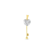 14ct Iki Colour Kalbimin Key Gold Pendant (Chain Not Included)