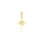 Load image into Gallery viewer, 14ct Stone Set Kutup Yildizi Gold Pendant (Chain Not Included)