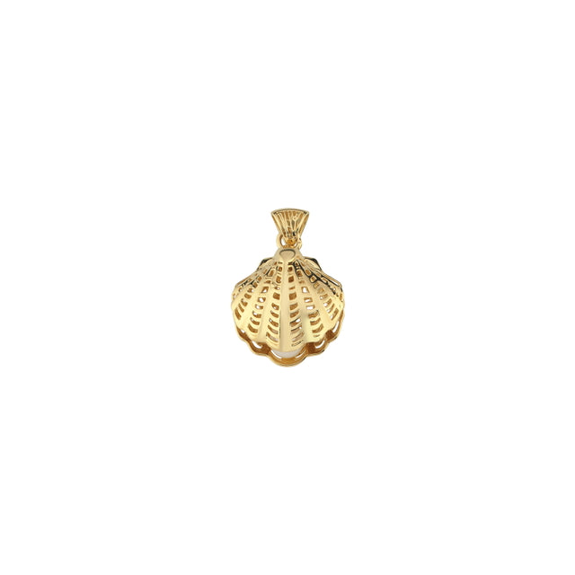 14ct Acilan Istiridye Design Incili Gold Pendant (Chain Not Included)