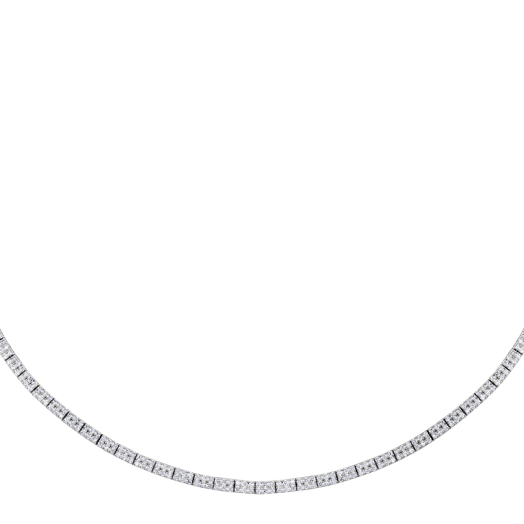 2.17 Karat Tennis Diamond Necklace
