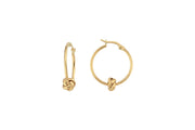 14ct Dugum Design Hoop Gold Earrings