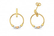 14ct Uc Colour Dorika Hoop Gold Earrings