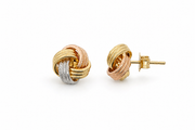 14ct Uc Colour Dugum Design Gold Earrings