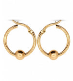 Load image into Gallery viewer, 14ct Nokta Design Hoop Gold Earrings