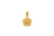 14ct Magnolia Design Gold Pendant (Chain Not Included)