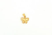 14ct Butterfly Design Gold Pendant (Chain Not Included)
