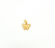 14ct Butterfly Design Gold Pendant (Chain Not Included)