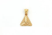 14ct Pyramid Design Gold Pendant (Chain Not Included)