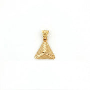 14ct Pyramid Design Gold Pendant (Chain Not Included)