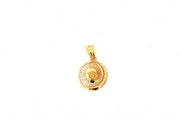 14ct Spiral Design Gold Pendant (Chain Not Included)