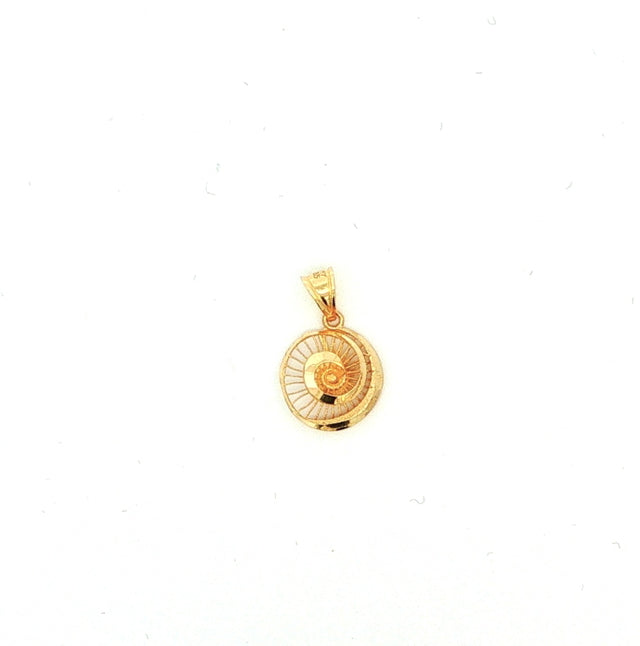 14ct Spiral Design Gold Pendant (Chain Not Included)