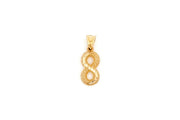 14ct Infinity Gold Pendant (Chain Not Included)
