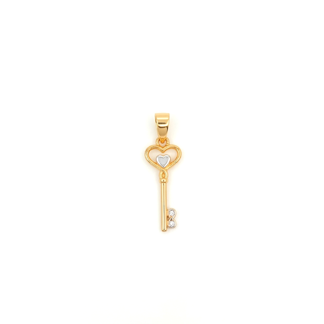 14ct Kalbimin Key Gold Pendant (Chain Not Included)
