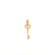 14ct Kalbimin Key Gold Pendant (Chain Not Included)