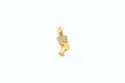 14ct Nefertiti Gold Pendant (Chain Not Included)