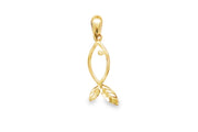 14ct Fish Design Gold Pendant (Chain Not Included)