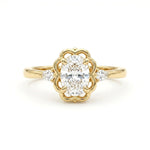 Load image into Gallery viewer, Vintage Design Solitaire Gold Ring