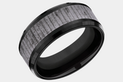 Men's Wedding Band | The Alder | Tantalum Grey with Black Titanium | Elysium