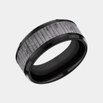 Load image into Gallery viewer, Men's Wedding Band | The Alder | Tantalum Grey with Black Titanium | Elysium