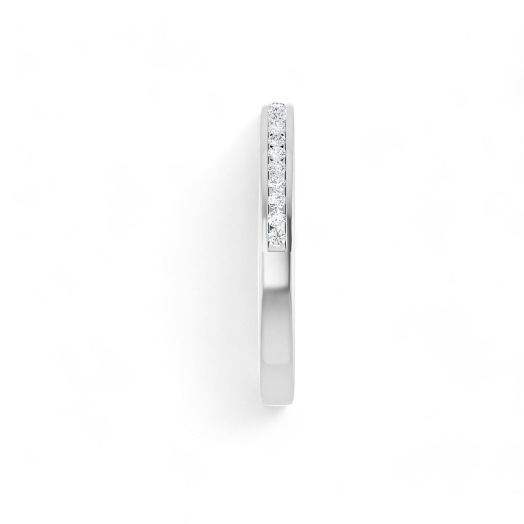 Black Diamond - Women’s Ring - ATHENA - 14K White Gold - 1/5 CTW Diamond Anniversary Band - Lady Elysium Black Diamond