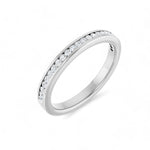 Load image into Gallery viewer, Black Diamond - Women’s Ring - ATHENA - 14K White Gold - 1/5 CTW Diamond Anniversary Band - Lady Elysium Black Diamond