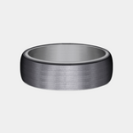 Load image into Gallery viewer, Men's Wedding Band | The Baron | 6.5mm | Tantalum Grey with Black Titanium | Elysium