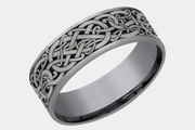 Men's Wedding Band | The Bergen | Tantalum Grey with Black Titanium | Elysium