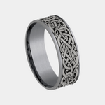 Load image into Gallery viewer, Men's Wedding Band | The Bergen | Tantalum Grey with Black Titanium | Elysium