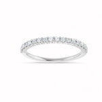 Load image into Gallery viewer, Black Diamond - Women’s Ring - CIRCE - 14K White Gold - 1/4 CTW Diamond Anniversary Band - Lady Elysium Black Diamond