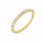 Load image into Gallery viewer, Black Diamond - Women’s Ring - CIRCE - 14K Yellow Gold - 1/4 CTW Diamond Anniversary Band - Lady Elysium Black Diamond
