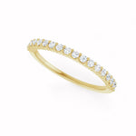 Load image into Gallery viewer, Black Diamond - Women’s Ring - CIRCE - 14K Yellow Gold - 1/4 CTW Diamond Anniversary Band - Lady Elysium Black Diamond
