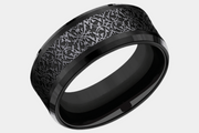 Men's Wedding Band | The Conquerer | Black Titanium | Elysium