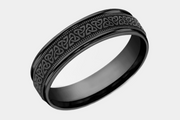 Men's Wedding Band | The Dublin | Black Titanium | Elysium