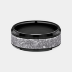 Load image into Gallery viewer, Men's Wedding Band | The Easel | Tantalum Grey with Black Titanium | Elysium