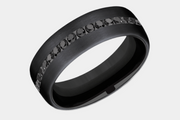 Men's Wedding Band | The Edison | Black Titanium | Elysium