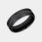Load image into Gallery viewer, Men's Wedding Band | The Edison | Black Titanium | Elysium