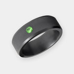 Load image into Gallery viewer, Black Diamond - Men’s Ring 8mm - Green Diamond Inset - ARES - Elysium Black Diamond