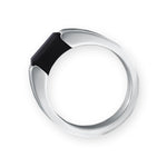 Load image into Gallery viewer, Black Diamond - Men’s Ring 8mm - Titanium Band Tension Set Elysium Black Diamond - AJAX - Elysium Black Diamond