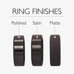 Load image into Gallery viewer, Black Diamond - Men’s Ring 8mm - Celtic Laser Engraved Pattern - KRATOS - Elysium Black Diamond