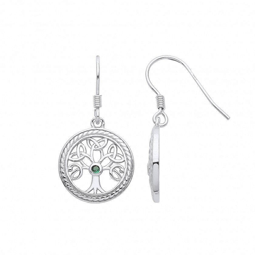 Sterling Silver Tree of Life Earrings