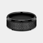 Load image into Gallery viewer, Men's Wedding Band | The Galway | Black Titanium | Elysium