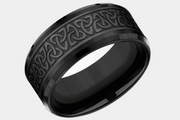 Men's Wedding Band | The Galway | Black Titanium | Elysium