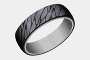 Men's Wedding Band | The Goodman | Tantalum Grey with Black Titanium | Elysium