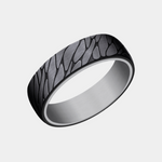 Load image into Gallery viewer, Men's Wedding Band | The Goodman | Tantalum Grey with Black Titanium | Elysium