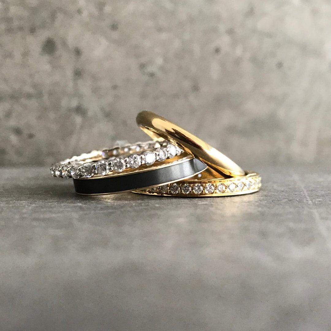 Black Diamond - Women’s Ring - THEIA - 14K White Gold - Lady Elysium Black Diamond