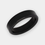 Black Diamond - Men’s Ring 6mm - KRATOS - Elysium Black Diamond